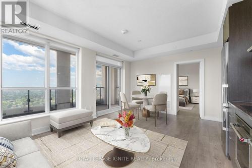 3608 - 7 Mabelle Avenue, Toronto, ON - Indoor Photo Showing Living Room