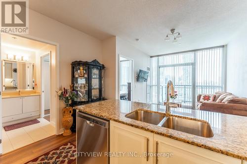 2110 - 3975 Grand Park Drive, Mississauga, ON - Indoor Photo Showing Kitchen With Double Sink