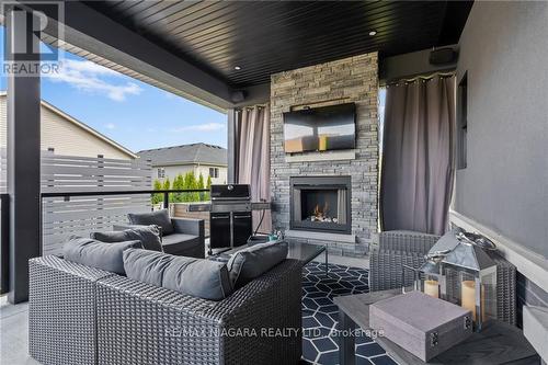 13 Francesco Crescent, St. Catharines, ON - Outdoor With Fireplace With Deck Patio Veranda With Exterior