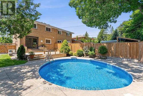3245 Queen Frederica Drive, Mississauga, ON - Outdoor With In Ground Pool With Backyard