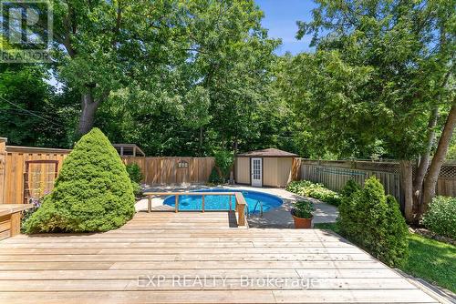 3245 Queen Frederica Drive, Mississauga, ON - Outdoor With In Ground Pool With Deck Patio Veranda With Backyard