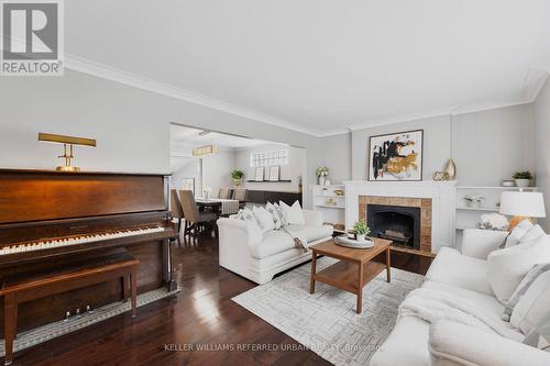 30 Wentworth Avenue, Toronto, ON - Indoor Photo Showing Living Room With Fireplace