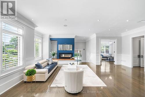 111 Codsell Avenue, Toronto, ON - Indoor Photo Showing Living Room With Fireplace