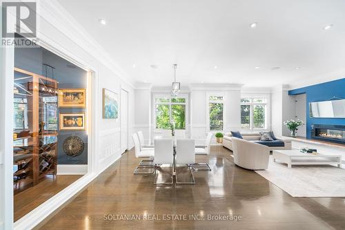 111 Codsell Avenue, Toronto, ON - Indoor Photo Showing Living Room With Fireplace