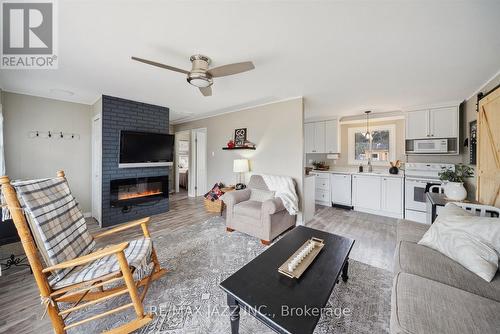 231 Lakeshore Drive, Kawartha Lakes, ON - Indoor Photo Showing Living Room With Fireplace