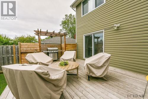 574 Eyre Blvd, Timmins, ON - Outdoor With Deck Patio Veranda With Exterior