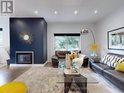 249 Maxome Avenue, Toronto, ON - Indoor Photo Showing Living Room With Fireplace