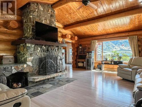 8307 92Nd Avenue, Osoyoos, BC - Indoor Photo Showing Living Room With Fireplace