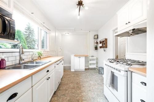 41 Turner Avenue, Winnipeg, MB - Indoor Photo Showing Kitchen With Double Sink