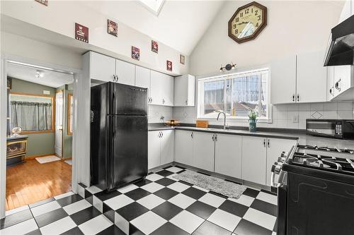 1234 Cannon Street E, Hamilton, ON - Indoor Photo Showing Kitchen With Double Sink