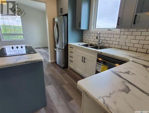 Hilltop Acreage, Swift Current Rm No. 137, SK - Indoor Photo Showing Kitchen With Double Sink