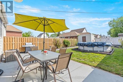 1234 Cannon Street E, Hamilton, ON - Outdoor With Above Ground Pool With Deck Patio Veranda