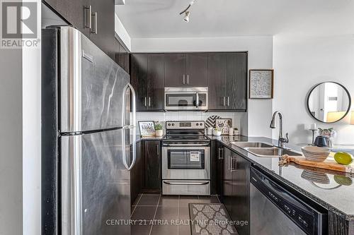 Ph1108 - 15 James Finlay Way, Toronto, ON - Indoor Photo Showing Kitchen With Stainless Steel Kitchen With Double Sink With Upgraded Kitchen