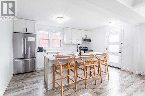 107 Ivon Avenue, Hamilton, ON - Indoor Photo Showing Kitchen With Double Sink