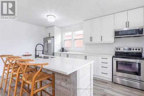 107 Ivon Avenue, Hamilton, ON - Indoor Photo Showing Kitchen With Double Sink With Upgraded Kitchen