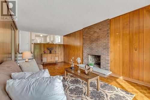 2440 Rosemary Drive, Mississauga, ON - Indoor Photo Showing Living Room With Fireplace