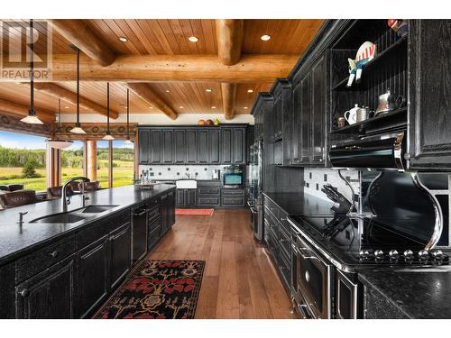 5957 Thorsteinson Road, 103 Mile House, BC - Indoor Photo Showing Kitchen With Double Sink