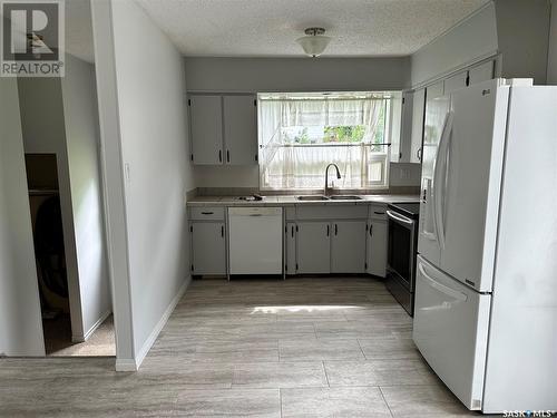 242 Elliott Place, Swift Current, SK - Indoor Photo Showing Kitchen With Double Sink