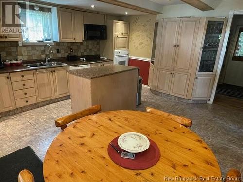 1466 Paradis Road, Saint-Jacques, NB - Indoor Photo Showing Kitchen With Double Sink