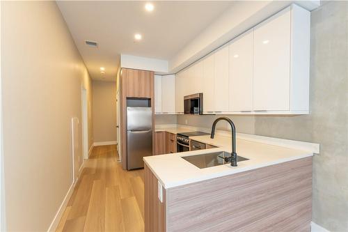 169 James Street S|Unit #204, Hamilton, ON - Indoor Photo Showing Kitchen With Stainless Steel Kitchen