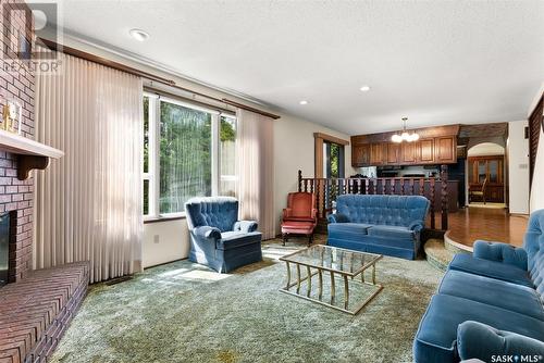 635 4Th Avenue Ne, Ituna, SK - Indoor Photo Showing Living Room With Fireplace