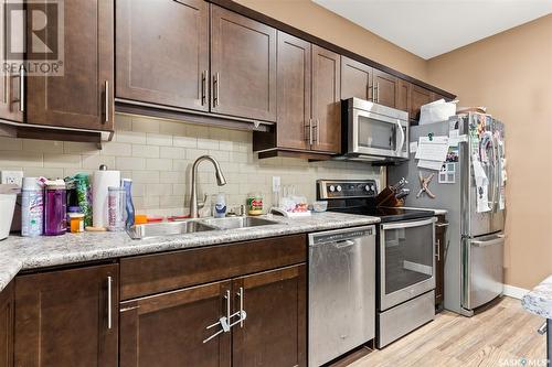 1905 Wallace Street, Regina, SK - Indoor Photo Showing Kitchen With Stainless Steel Kitchen With Double Sink