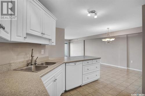 803 2221 Adelaide Street E, Saskatoon, SK - Indoor Photo Showing Kitchen With Double Sink