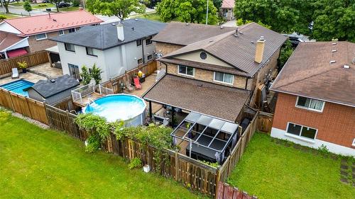 288 Celtic Drive, Hamilton, ON - Outdoor With Above Ground Pool