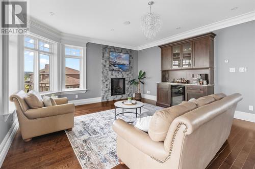 6 Wareham Estates, Conception Bay South, NL - Indoor Photo Showing Living Room With Fireplace