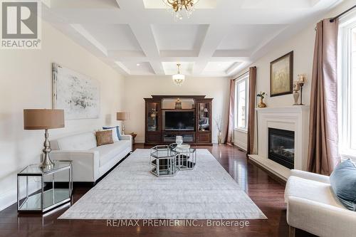 11 Torgan Trail, Vaughan, ON - Indoor Photo Showing Living Room With Fireplace