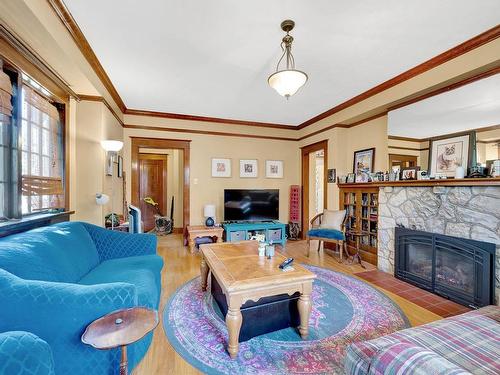 214 Nicola Street, Kamloops, BC - Indoor Photo Showing Living Room With Fireplace