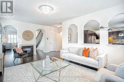 30 Russell Creek Drive, Brampton, ON - Indoor Photo Showing Living Room With Fireplace