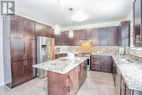 30 Russell Creek Drive, Brampton, ON - Indoor Photo Showing Kitchen With Upgraded Kitchen