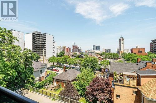 402 - 81 Charlton Avenue E, Hamilton, ON - Outdoor With Balcony