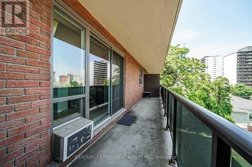 402 - 81 Charlton Avenue E, Hamilton, ON - Outdoor With Balcony With Exterior