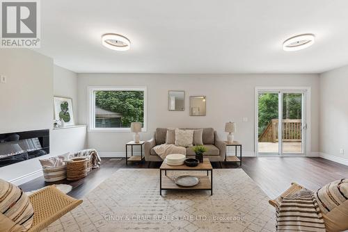 4535 Highway 2, Clarington, ON - Indoor Photo Showing Living Room With Fireplace