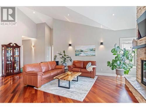 12852 Apex Drive, Lake Country, BC - Indoor Photo Showing Living Room With Fireplace