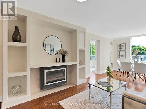 311 - 185 Robinson Street, Oakville, ON - Indoor Photo Showing Living Room With Fireplace