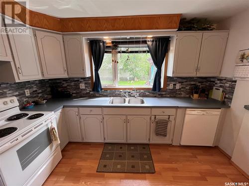 1115 Winnipeg Avenue, Milestone, SK - Indoor Photo Showing Kitchen With Double Sink