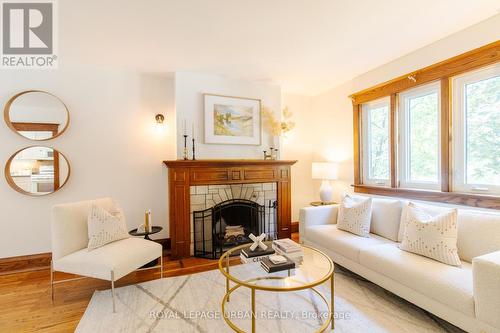 30 Beck Avenue, Toronto, ON - Indoor Photo Showing Living Room With Fireplace