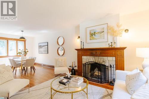 30 Beck Avenue, Toronto, ON - Indoor Photo Showing Living Room With Fireplace