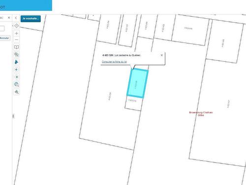 Plan (croquis) - Rue Morrissette S., Brownsburg-Chatham, QC 