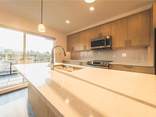 502-135 Haliburton St, Nanaimo, BC - Indoor Photo Showing Kitchen With Double Sink With Upgraded Kitchen