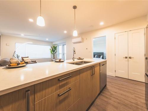 206-135 Haliburton St, Nanaimo, BC - Indoor Photo Showing Kitchen With Double Sink