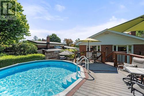 4 Panmure Crescent, Toronto, ON - Outdoor With Above Ground Pool With Deck Patio Veranda