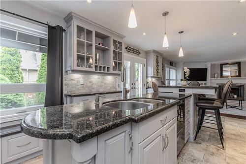 2187 Brays Lane, Oakville, ON - Indoor Photo Showing Kitchen With Double Sink