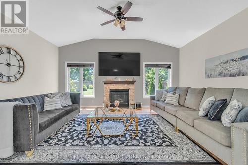20 Fraserwood Court, Waterloo, ON - Indoor Photo Showing Living Room With Fireplace