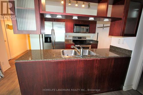 1807 - 381 Front Street W, Toronto, ON - Indoor Photo Showing Kitchen With Double Sink