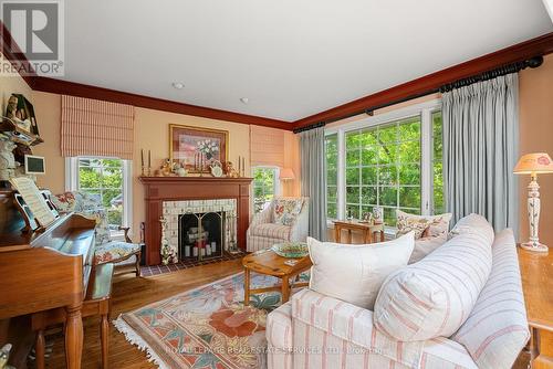 108 Esgore Drive, Toronto, ON - Indoor Photo Showing Living Room With Fireplace