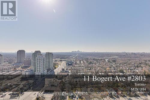 2803 - 11 Bogert Avenue, Toronto, ON - Outdoor With View